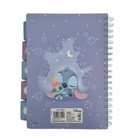 Pamiętnik notatnik notes kołonotatnik z zakładkami 100 k B5 LILO I STITCH