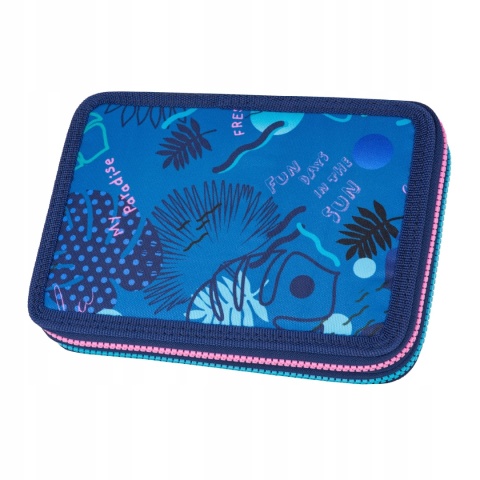 Piórnik dwukomorowy z wyposażeniem Stich LILO I STITCH