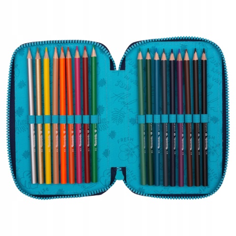 Piórnik dwukomorowy z wyposażeniem Stich LILO I STITCH