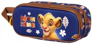 Piórnik saszetka tuba podwójna 3D król lew SIMBA little face
