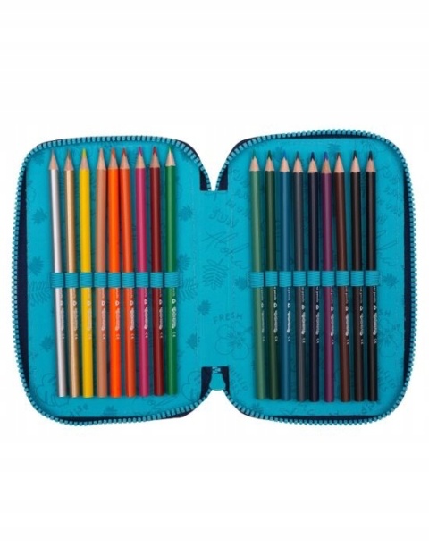 Piórnik trzykomorowy z wyposażeniem Stich LILO I STITCH