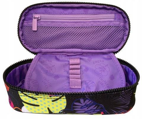 Lilo i Stitch Piórnik saszetka z przegródkami i klapką campus Stich czarny