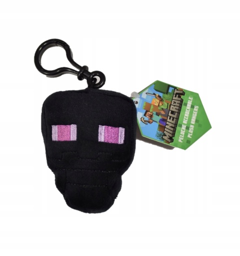 MINECRAFT ENDERMAN brelok breloczek zawieszka pluszowa maskotka oficjalny MINECRAFT ENDERMAN brelok breloczek zawieszka pluszowa maskotka oficjalny