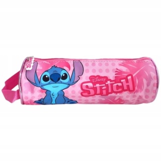 Piórnik Stich tuba saszetka z uchwytem kosmetyczka różowy Lilo i Stitch