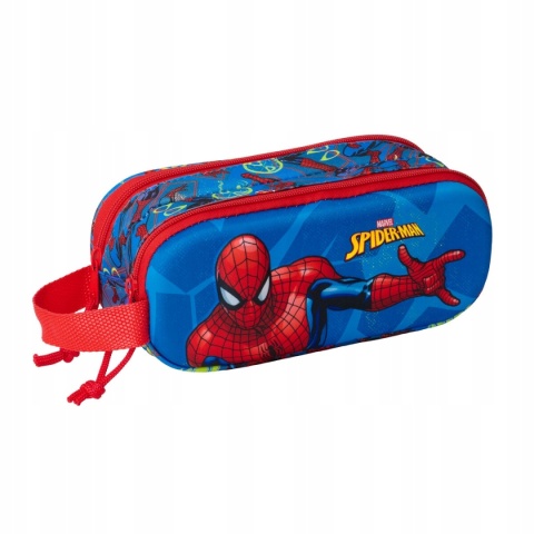 Piórnik saszetka tuba podwójna 3D Spiderman Safta