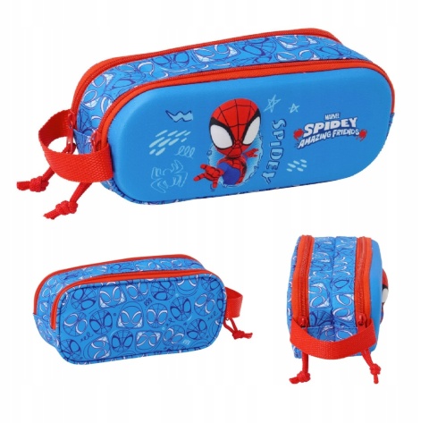 Piórnik saszetka tuba podwójna 3D Spiderman Spidey Safta