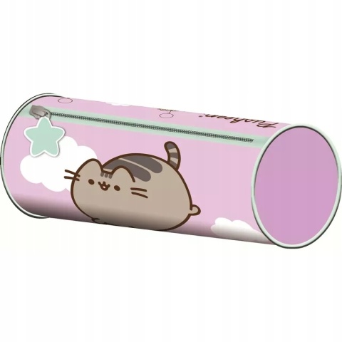 Piórnik tuba saszetka okrągły kot PUSHEEN VIOLET