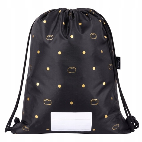 Plecak szkolny + worek na kapcie + piórnik tuba PUSHEEN GOLD