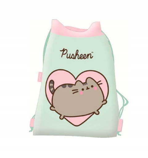 Plecak szkolny + worek + piórnik +wyprawka zestaw upominkowy kot Pusheen