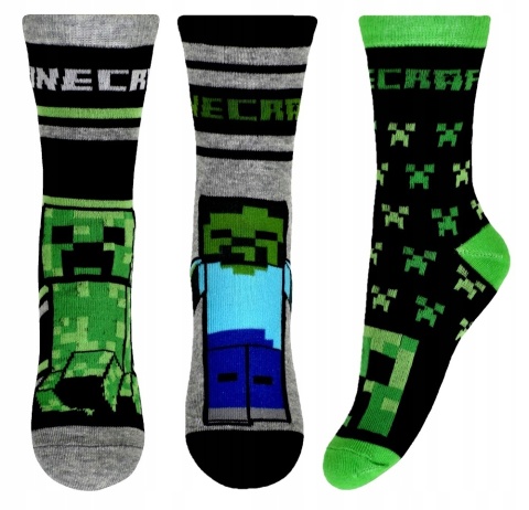 Skarpetki skarpety MINECRAFT 3-pak 27/30 Skarpetki skarpety MINECRAFT 3-pak 27/30