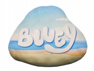 Bingo I Bluey poduszka kształtka przytulanka welurowa Blue 42x33 cm