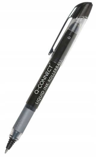 Cienkopis kulkowy żelowy czarny 1 szt Q-connect
