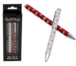Długopis automatyczny POKEMON pokeball oficjalny 2 szt w pudełku