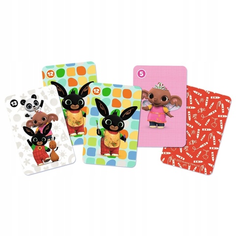 Karty gry czarny Piotruś memo Trefl Królik Bing