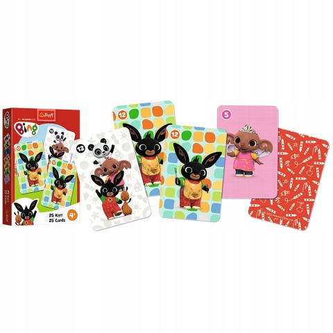 Karty gry czarny Piotruś memo Trefl Królik Bing