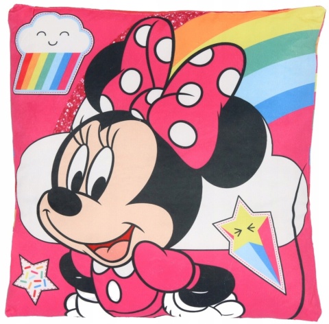 MYSZKA MINNIE poduszka dwustronna jasiek 40x40cm