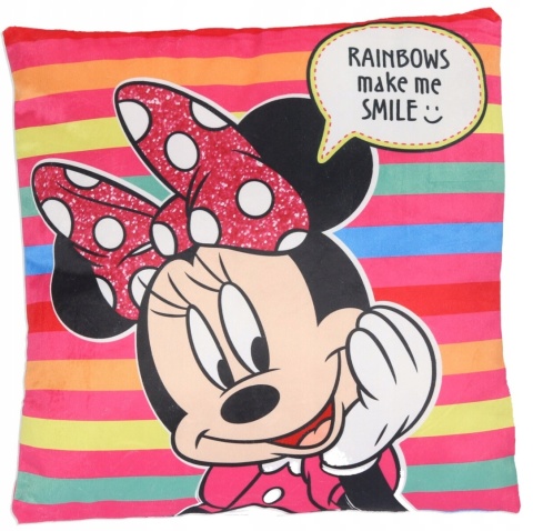 MYSZKA MINNIE poduszka dwustronna jasiek 40x40cm