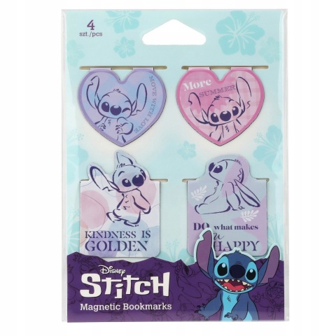 Notatnik z gumką długopis zakładki magnetyczne LILO I STITCH Stich