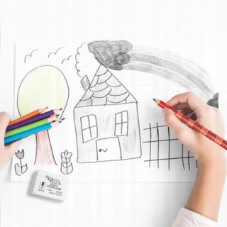 Ołówek z gumką z tabliczką mnożenia HB