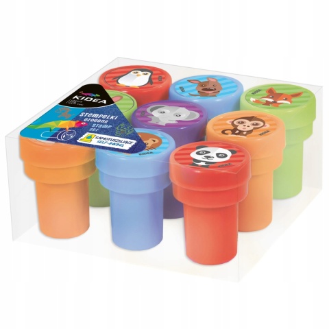 Stempelki ozdobne pieczątki samotuszujące zwierzęta KIDEA A