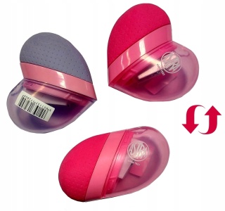 Temperówka strugaczka pojedyncza z pojemnikiem gumko-temperówka serce Astra