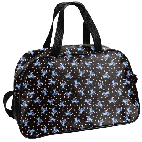 Torba na ramię młodzieżowa Stich czarna sportowa na basen Lilo i Stitch