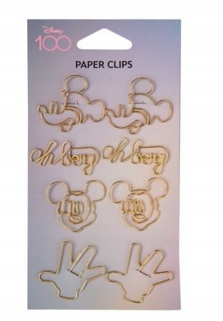 Zakładki spinacze do książek Myszka Mickey Miki 8 SZT złoty