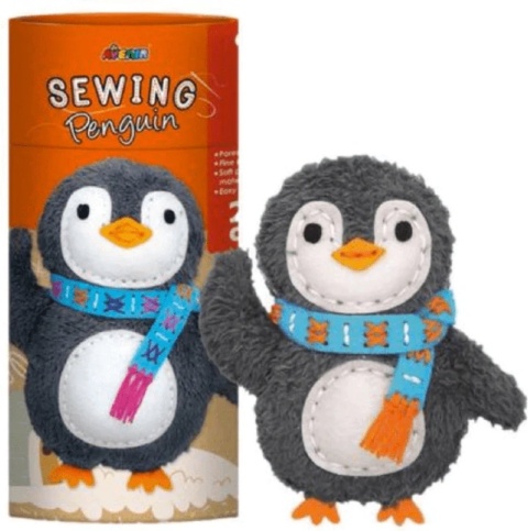 Zestaw do szycia DIY Uszyj breloczek maskotka PINGWIN 15X11 cm AVENIR