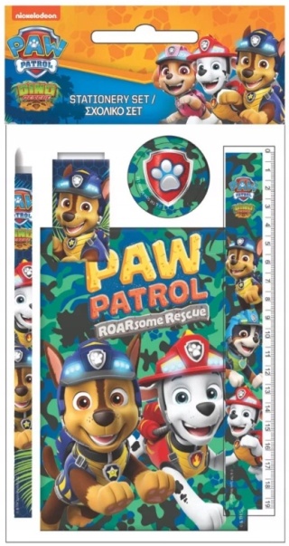 Zestaw szkolny 5el ołówek linijka gumka PSI PATROL