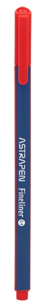 Cienkopis kreślarski trójkątny uchwyt czerwony 0,4 mm 1 szt Astrapen Cienkopis kreślarski trójkątny uchwyt czerwony 0,4 mm 1 szt Astrapen