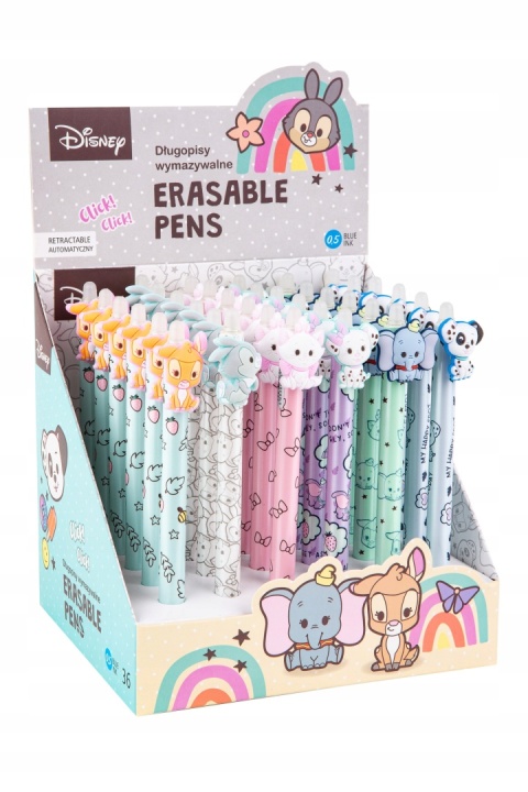 Długopis wymazywalny Disney Classic Bambi kotka Marie Dumbo zestaw 6 szt