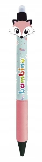 Długopis wymazywalny ścieralny Bambino królik lis miś koala 3 szt