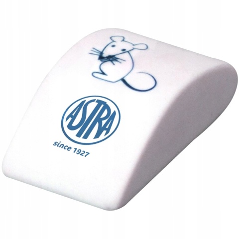 Gumka do mazania MYSZKA Astra biały 2 szt. Gumka do mazania MYSZKA Astra biały 2 szt.