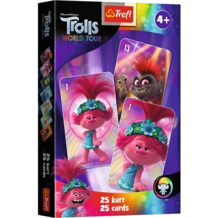 Karty gry czarny Piotruś memo Trolls Trole Trefl