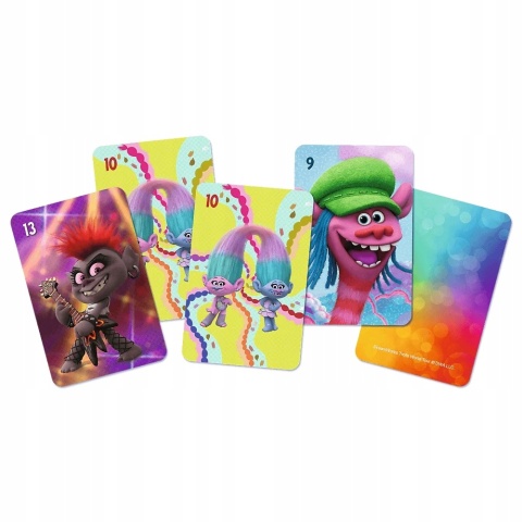 Karty gry czarny Piotruś memo Trolls Trole Trefl