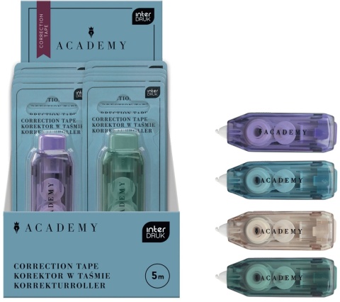 Korektor w taśmie 5 m Academy Interdruk 1 szt
