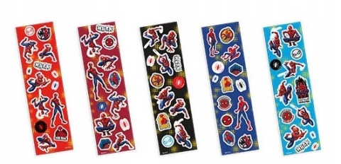 Naklejki wielorazowego użytku SPIDERMAN