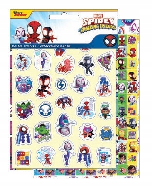 Naklejki zestaw książeczka z naklejkami nalepki Spidey Spiderman 600szt