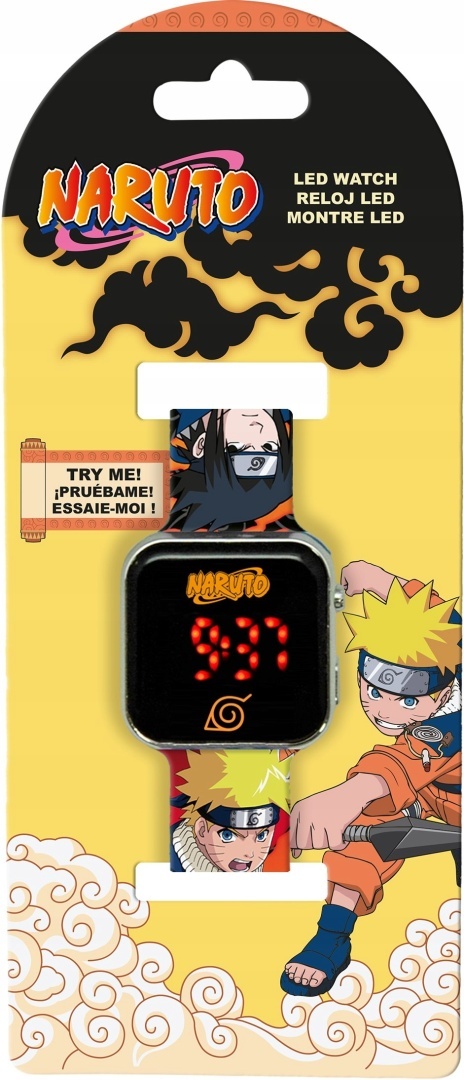 Naruto manga zegarek cyfrowy LED