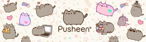 Notatnik pamiętnik kołonotatnik z zakładkami kot Pusheen chmurka słoneczko