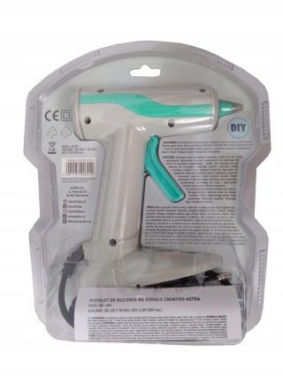 Pistolet do kleju na gorąco z podstawką Astra