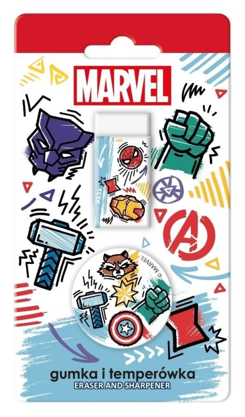 Temperówka strugaczka gumka AVENGERS Temperówka strugaczka gumka AVENGERS