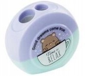 Temperówka strugaczka podwójna z pojemnikiem kot kotek relax Meshu 1 szt