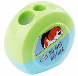 Temperówka strugaczka podwójna z pojemnikiem pies PIESEK śpiący 1 szt