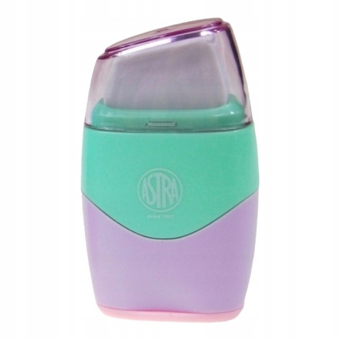 Temperówka strugaczka podwójna z pojemnikiem z gumką PASTEL Astra 2w1 1 szt