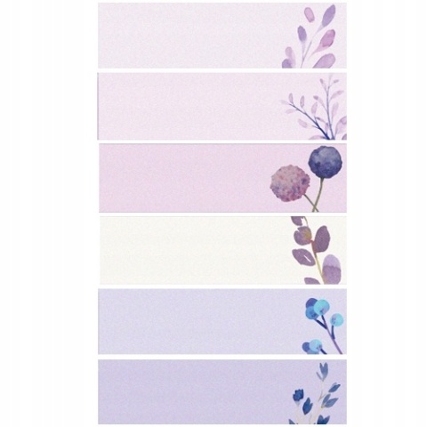 Zakładki indeksujące znaczniki karteczki 44x12 mm flower 120 szt