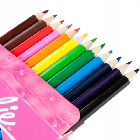 Kredki ołówkowe heksagonalne 12 kol Barbie Kredki ołówkowe heksagonalne 12 kol Barbie