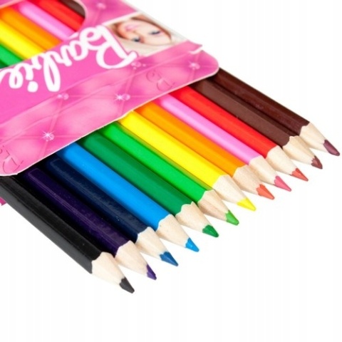 Kredki ołówkowe heksagonalne 12 kol Barbie Kredki ołówkowe heksagonalne 12 kol Barbie