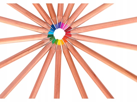 Kredki ołówkowe okrągłe w metalowym pudełku 12 kolorów ASTRA PRESTIGE