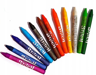 Kredki świecowe woskowe Lilo i Stitch Stich 12 kolorów